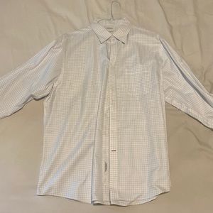 Cremieux 18/35 Pima Cotton white blue checker